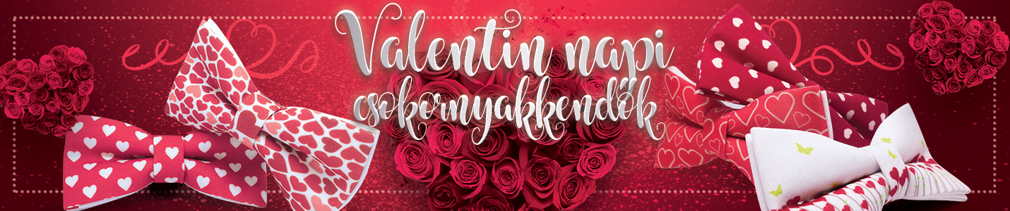 valentin napi csokornyakkendő